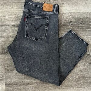 Levi's Dark Blue Straight Leg Jeans